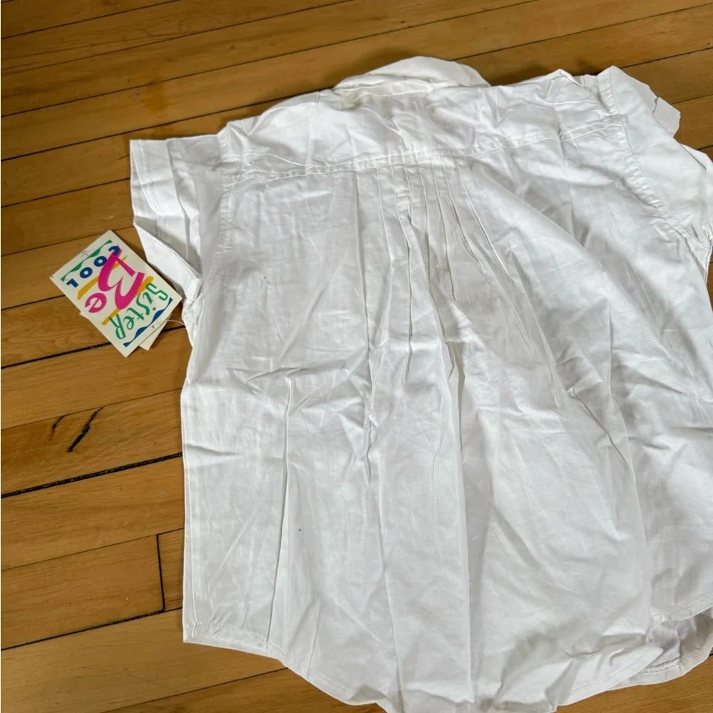 NWT Vintage 90s‎ Deadstock Sister Be Cool youth blouse